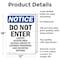 Signmission Do Not Enter Limited Access Area OSHA Notice Sign, Aluminum, 12in W x 18in L, 2PK OS-2PACK-NS-A-1218-V-11193 - alternate 6